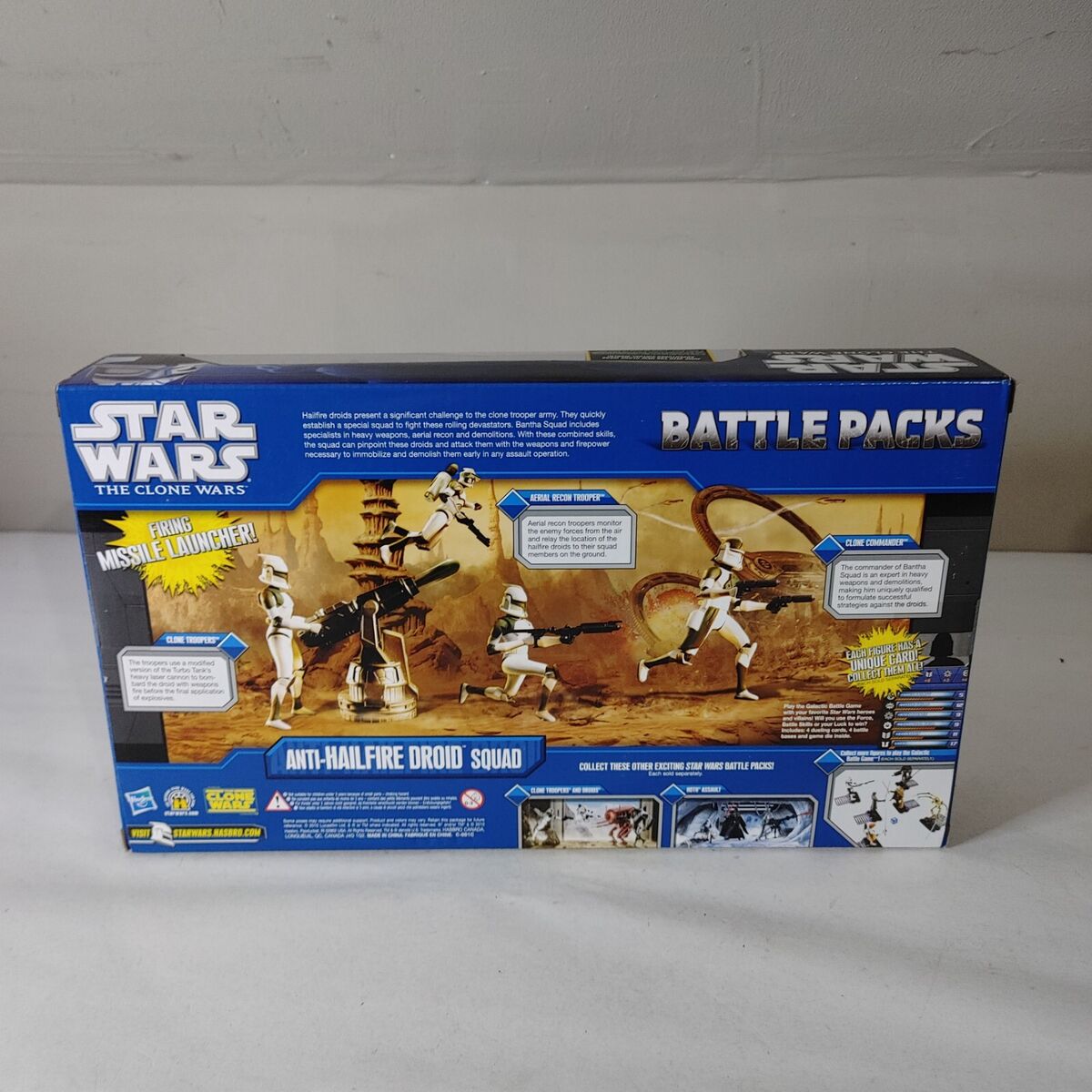 Hasbro Star Wars The Clone Wars Battle Packs Anti-Hailfire Hasbro Star Wars The Clone Wars Battle Packs Anti-Hailfire