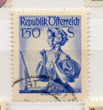 Austria 1948 Early Issue Fine Used 1.50S. NW-261265
