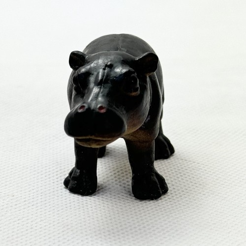 Vintage AAA Hippopotamus Hard Rubber Animal Figure Collectible Hippo Toy - Picture 19 of 24