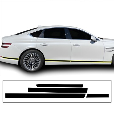 BOGAR TECH DESIGNS Side Window Chrome Delete Overlay Compatible with Hyundai Son BOGAR TECH DESIGNS Side Window Chrome Delete Overlay Compatible with Hyundai Son