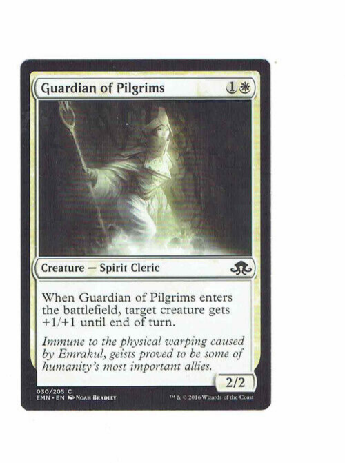 Guardian Of Pilgrims Spirit Cleric #30 C EMN EN Noah Bradley WOTC 2016 #MTG Card Guardian Of Pilgrims Spirit Cleric #30 C EMN EN Noah Bradley WOTC 2016 #MTG Card
