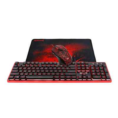 Redragon S107 Gaming Keyboard and Mouse Combo w / Mousepad 3 in 1 Set - NEW