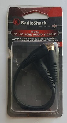 NEW RadioShack Shielded 4  10.1CM Audio Y-Cable
