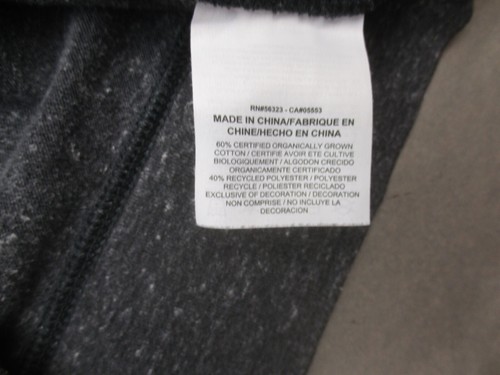 NIKE Size XL Girls Gray Organic Cotton Blend Full Zip Pocket Athletic Jacket 733 - Picture 9 of 10