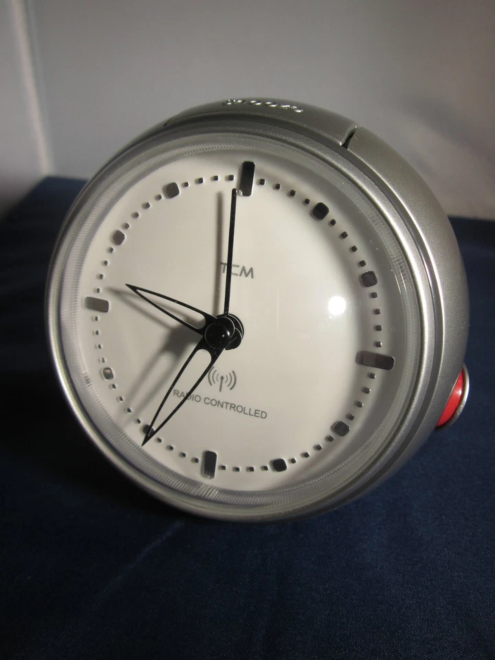 Funkwecker Kugelform Kugelwecker Wecker Funk Tischuhr Uhr Tischfunkuhr Analog - Bild 4 von 4