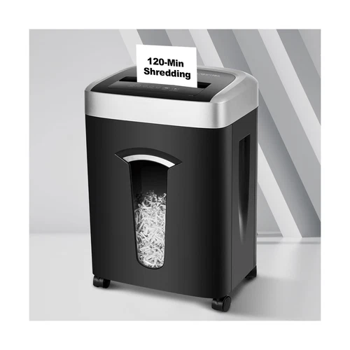 Paper Shredder for Home Office 15-Sheet,120-Min Shredding, 7.9 Gallon P-4 Cro...