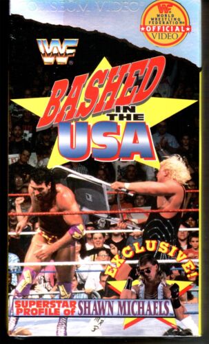 WWE Bashed In The USA Coliseum vidéo VHS neuve scellée 1993 HBK rasoir Ramon WWF - Photo 1/1