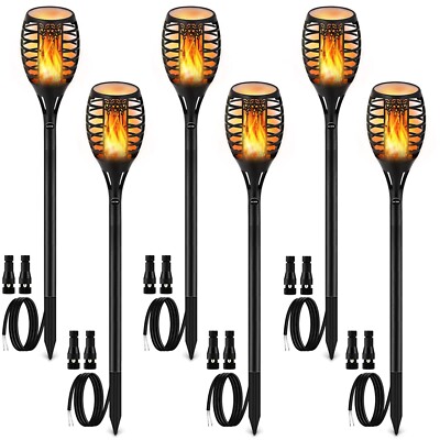Low Voltage Landscape Torch Lights LUYE Outdoor Wired LED Torches New