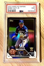 2023 Topps Series 1 Black 7/25 Bobby Witt Jr Rookie Cup 1st Edition Jersey Match