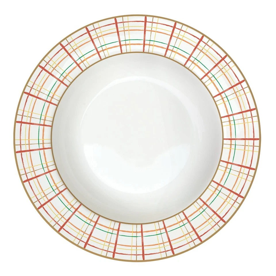 Tellerset 18tlg. HARVEST Herbst mit Blättern, Karos und Kürbismotiv Easy Life - Bild 3 von 4