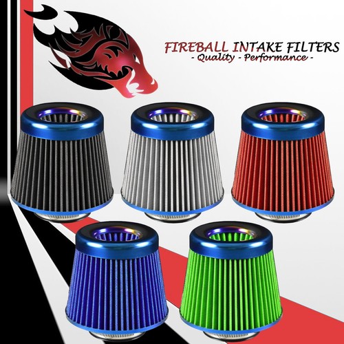 3" Reusable High Flow Performance Cold Air Intake Filter Kit Blue For Hummer - Picture 12 of 13