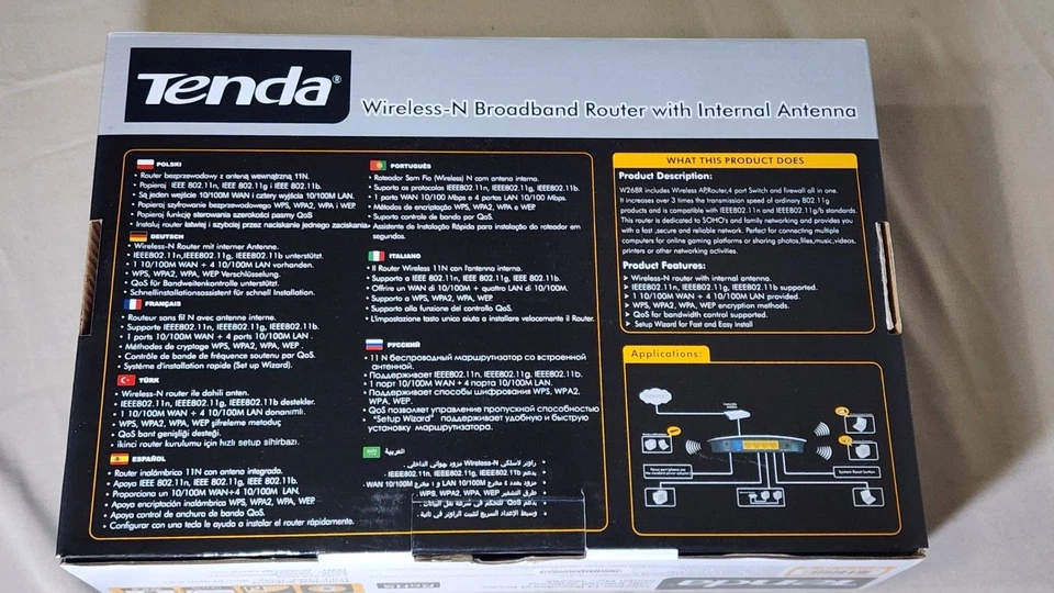 Tenda W268R Wireless Router 802.11 b/g/n 150 Mbps 4-Port 10/100🔥(New) - Image 2 of 4