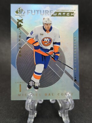 Michael Dal Colle 2018-19 Upper Deck SP Authentic Future Watch Spectrum FX RC