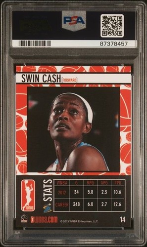 2013 Rittenhouse WNBA Swin Cash PSA 8 Chicago Sky UCONN Huskies - Picture 2 of 2