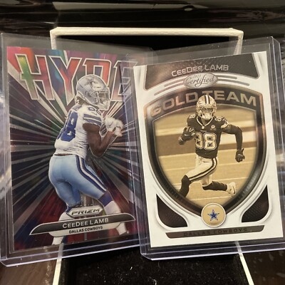 2021 Panini Certified Gold Team #GT-16 CEEDEE LAMB  Dallas Cowboys and hype card