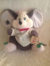 Vintage 1987 12" Applause Sugarplum Plush Stuffed Boy Mouse Xmas