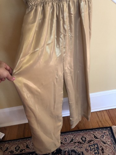 Traje de salto personalizado dorado formal paquistaní indio-personalizado mono S/M NUEVO boda fiesta eid - Imagen 3 de 10