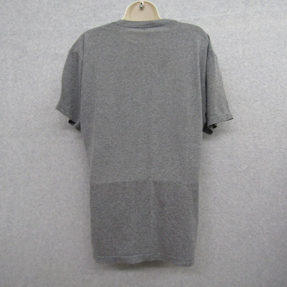 Top Camisa Blusa Mujer Talla L Gris Manga Corta Cuello Redondo Pullover Preppy Foto 3 de 4