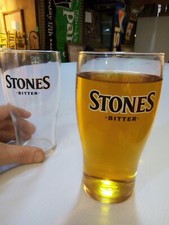 2 X Stones Vintage Crown pint glass Glasses Tulip  Restaurant Home Bar Pub 