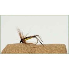 Hopper Trout Flies, 8 Pack Yellow Bristol Hoppers, Mixed 10/12/14, Fishing Flies
