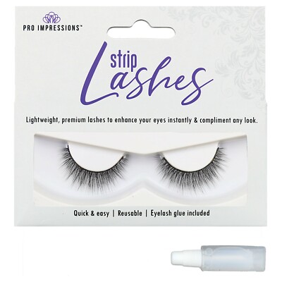 Pro Impressions - Premium 3D Silk Volume Strip Lashes - SL008 (False Eyelashes)