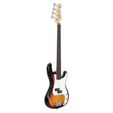 Glarry electric bass guitar 4 strings experienced bass player sunset color
