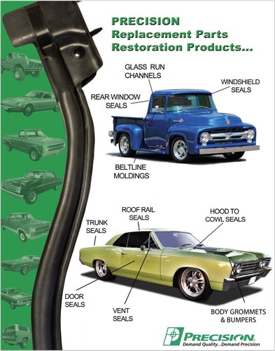 Tira de bloqueo de vidrio parabrisas nueva / para camiones Dodge Ram 1968-74 - Imagen 2 de 3