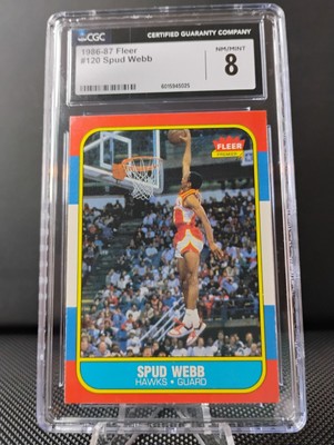 1986-87 Fleer   Spud Webb RC #120 CGC 8 - NM-MINT - New Slab