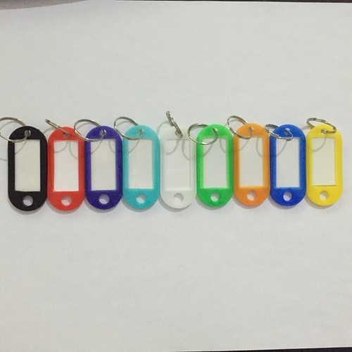NEU UK VERKÄUFER KUNSTSTOFF VERSCHIEDENE SCHLÜSSELRINGE ETIKETT FOB ETIKETTEN 10 FARBEN SIE WÄHLEN - Bild 14 von 14