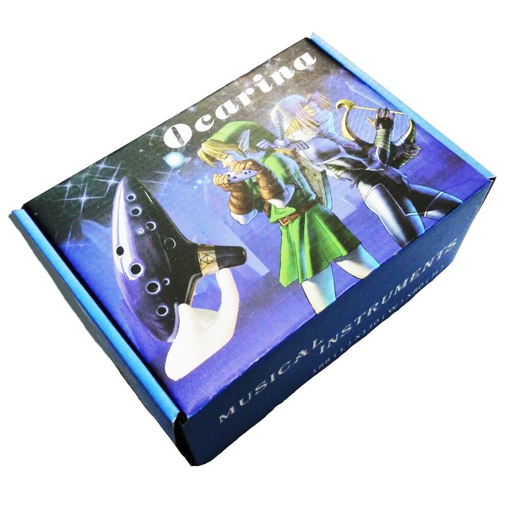 Legend of Zelda 12Hole Ocarina of Time Ceramic Alto C Flute Good Instrument Gift - Picture 10 of 12