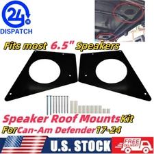 Steel Speaker Roof Mounts For Can Am Defender 17-24-Fits most 6.5 Inch SPEAKERS
