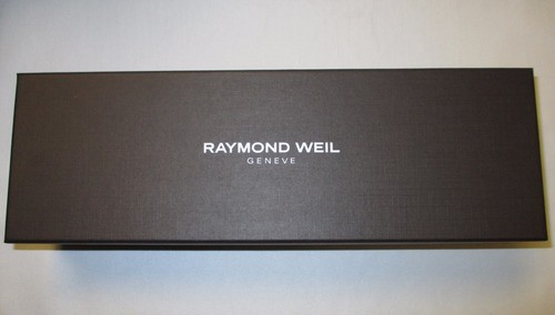 New Raymond Weil Quartz Watch Instructions & Elongated Gift Presentation Box Set - Picture 10 of 12