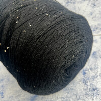Merino 100% fine yarn with sequins on cone Cashwool 100g/380m, per 100g