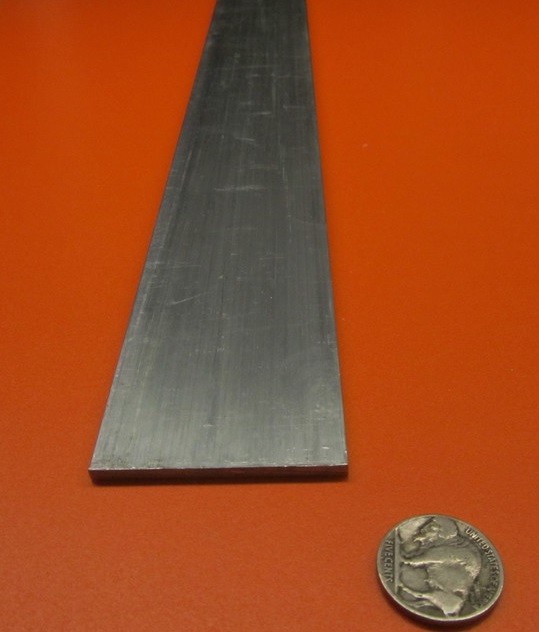BARRA IN ALLUMINIO 5052, 1/4 (H32) .080 duro di spessore x 4.0 BARRA IN ALLUMINIO 5052, 1/4 (H32) .080 duro di spessore x 4.0