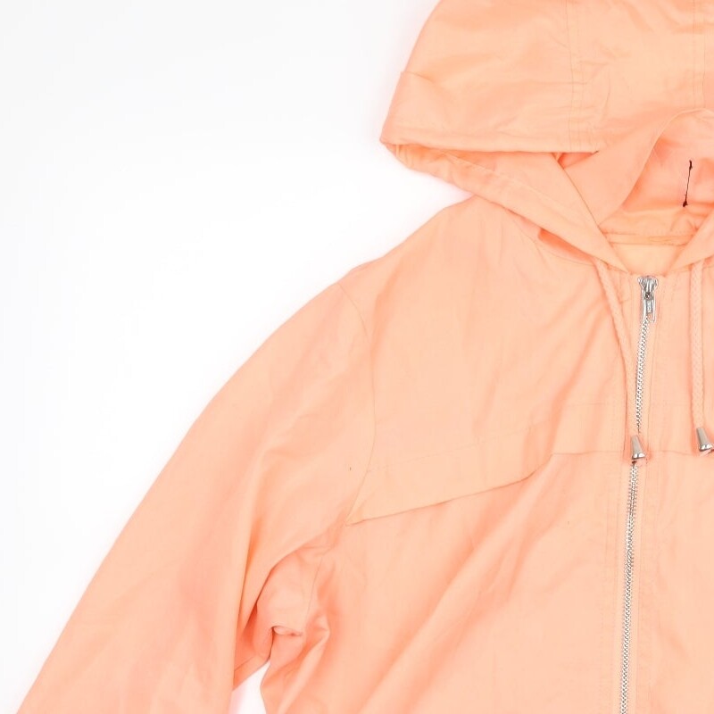 New Look Womens Orange Rain Coat Size 12 eBay