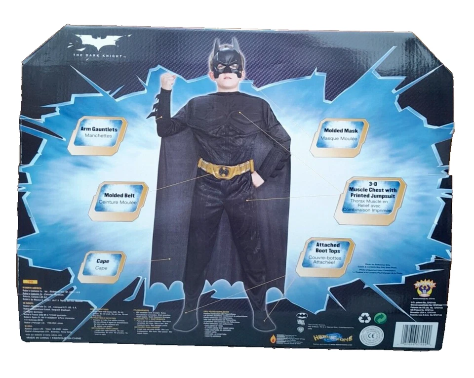 BATMAN BOYS KIDS FANCY DRESS COSTUME WORLD BOOK DAY 2025 RUBIES 4-6 YRS NEW - Image 2 of 2