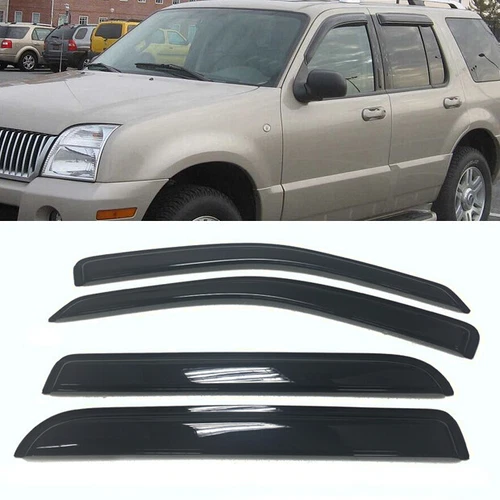 Set of Window Visors Vent Sun Rain Guards Fit Ford Explorer 2002 2003 2004-2010