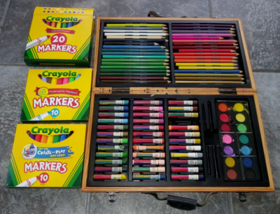 Jordan Mark Art Set-Colored Pencils-Pastels-Paints +20 Crayola Broadline Markers