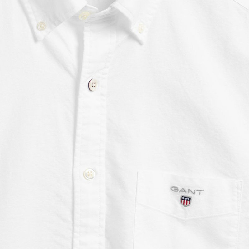 GANT Mens Oxford Shirts Regular Fit Casual Cotton White Button Down