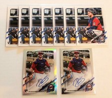 2021 Topps Chrome Refractor Auto/499 Ryan Jeffers + Auto & 7 Rookie Lot (43B)