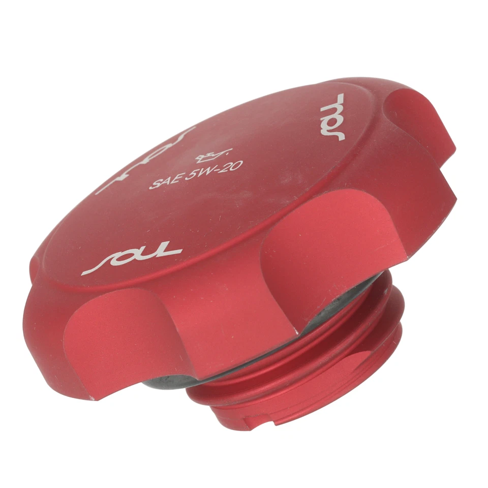 Tapa de llenado de aceite Billet roja OEM NUEVA con logotipo Kia Soul U8972-2K000 2010-2018 Foto 3 de 4
