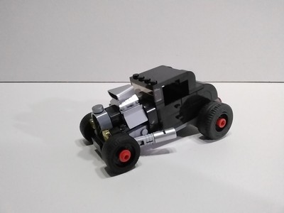 Custom Black Ford A Model Hot Rod - This is a modified LEGO 75875 Speed Champion
