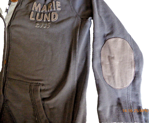 Damen- Baumwoll- Jacke mit Kapuze, Marie Lund, Gr. M, olivbraun, sportlich - Bild 4 von 6
