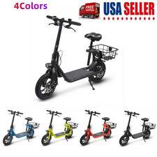 Sports Electric Scooter Foldable With Seat Commuter Ebike 450W for Adults US