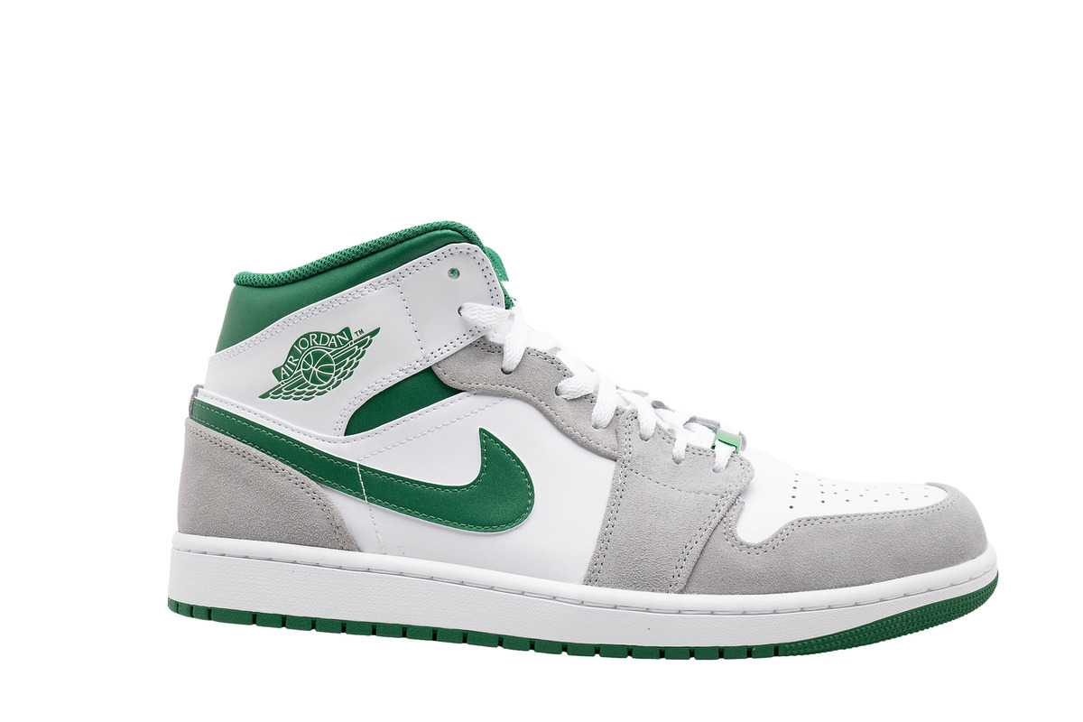 Jordan 1 Mid SE Gray Pine Green for Sale | Authenticity Guaranteed | eBay