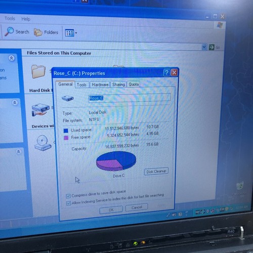 IBM ThinkPad Retro Gaming Laptop Pentium M 1.30GHz 1GB RAM (Windows XP Pro) - Picture 4 of 11