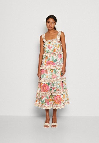 FARM Rio MACAW BLOOM MIDI DRESS - DAY BOHO DRESSS Size XL BNWT | eBay