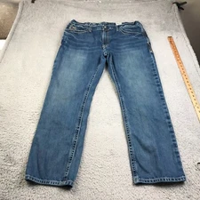 Ariat Jeans Mens 40/32 M4 Low Rise Boot Blue Western Work Denim