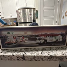 Hess Toy Fire Truck Dual Sound Siren Gas & Oil Theme in Original Box