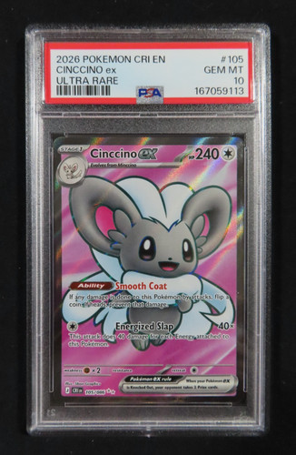 Cinccino ex graded PSA 10 for sale on eBay